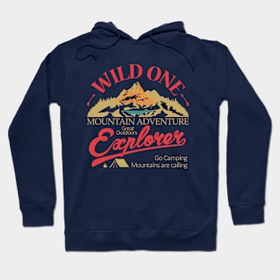 Wild one, mountain adventure Hoodie